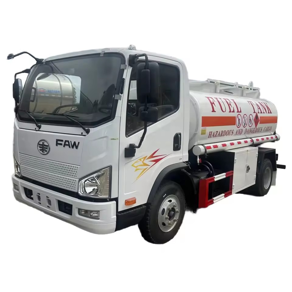 Camion-citerne &agrave; Carburant FAW 6m&sup3; | Conception &agrave; Essieu Unique | Vanne Anti-fuit
