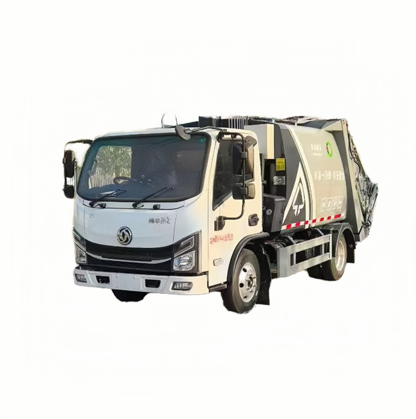Camion &agrave; Ordures Compact Comprim&eacute; Dongfeng 5m&sup3; | Capacit&eacute; De Stationnement