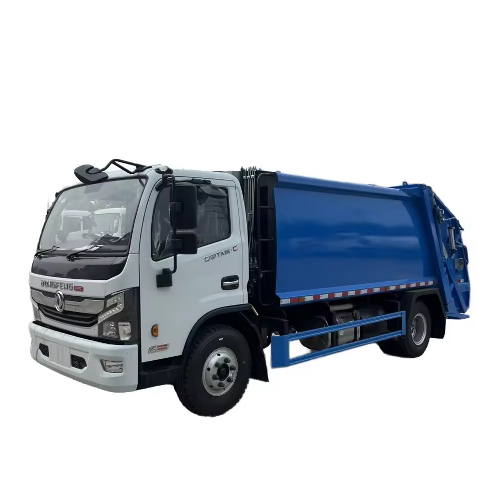Camion De Compacteur De D&eacute;chets Diesel De Dongfeng 4x2 Personnalis&eacute; 7 CBM Capacit&eacu