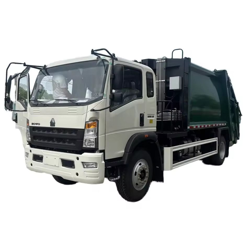 HOWO 4x2 Compacteur De Camion &agrave; Ordures De Chargeur Arri&egrave;re Efficace De V&eacute;hicul