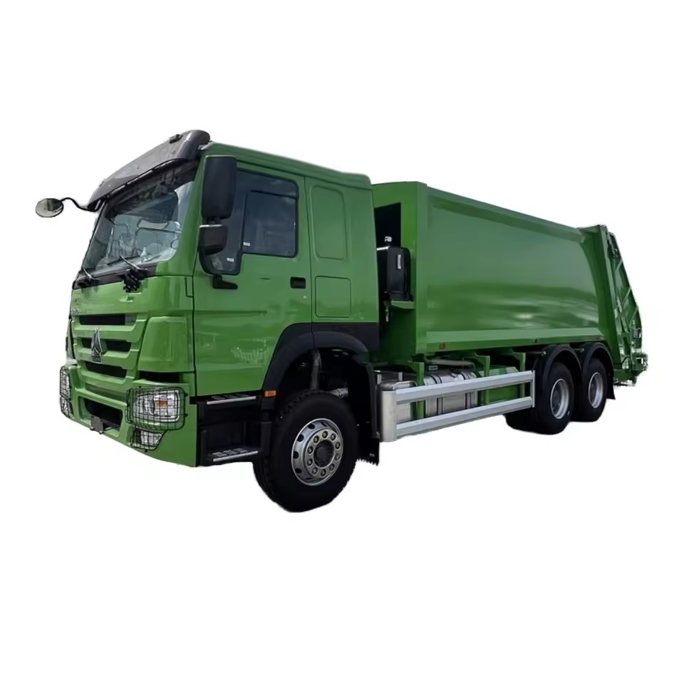 Sinotruk Howo 20 CBM Chargeur Arri&egrave;re Compacteur Camion &agrave; Ordures 6x4 Manuel Diesel Co