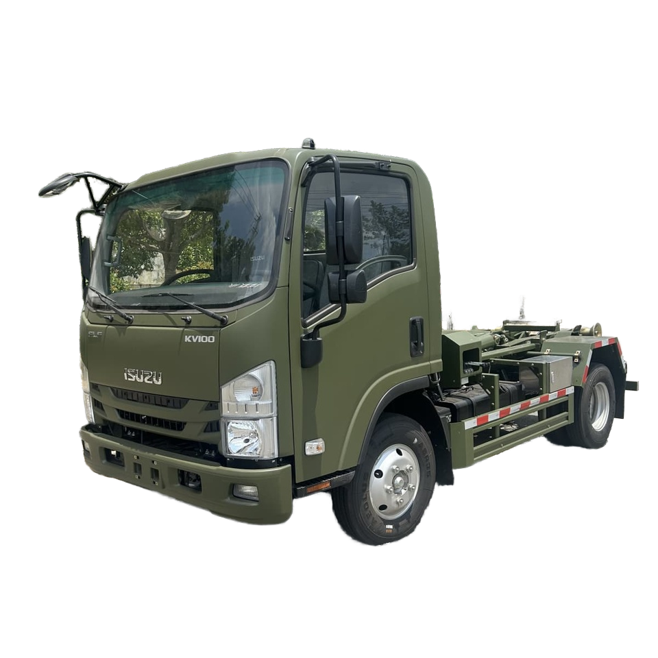 Isuzu Skip Charger Truck 4-6m&sup3;, Syst&egrave;me D'ascenseur De Crochet Pour D&eacute;chets/