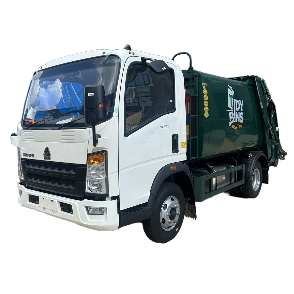 HOWO 5 CBM Arri&egrave;re Chargement Camion De D&eacute;chets, V&eacute;hicule De Collecte Des Ordur