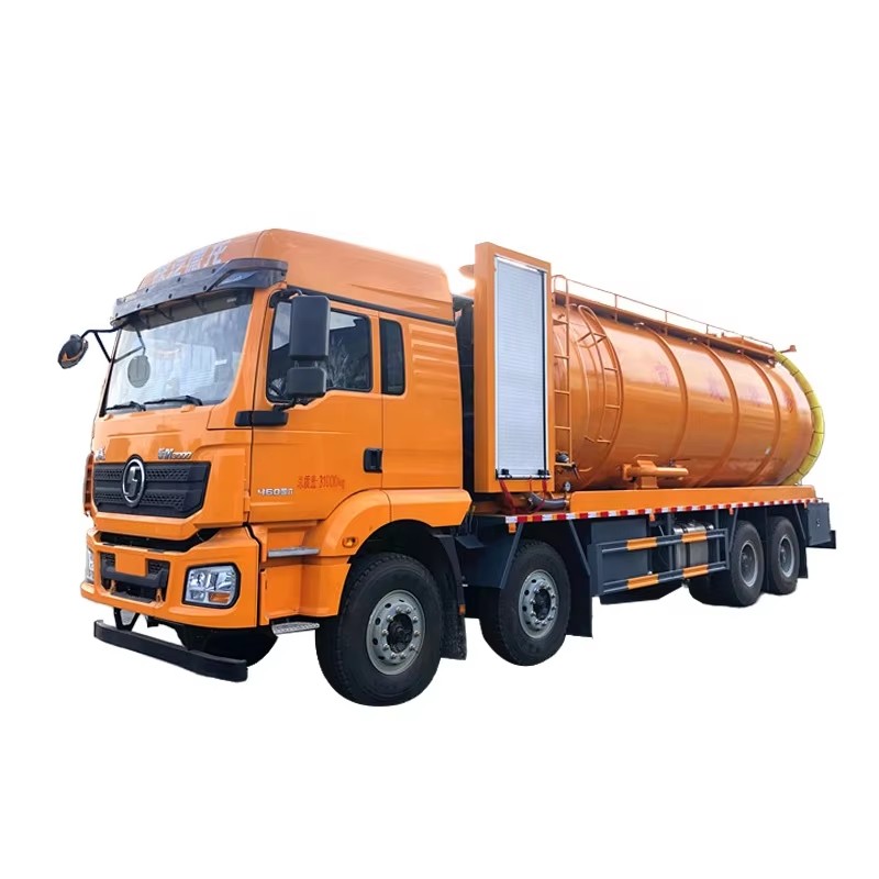 Shacman 33000L Camion De Nettoyage &agrave; Aspiration &agrave; Vide Haute Pression Avec Bobine De N