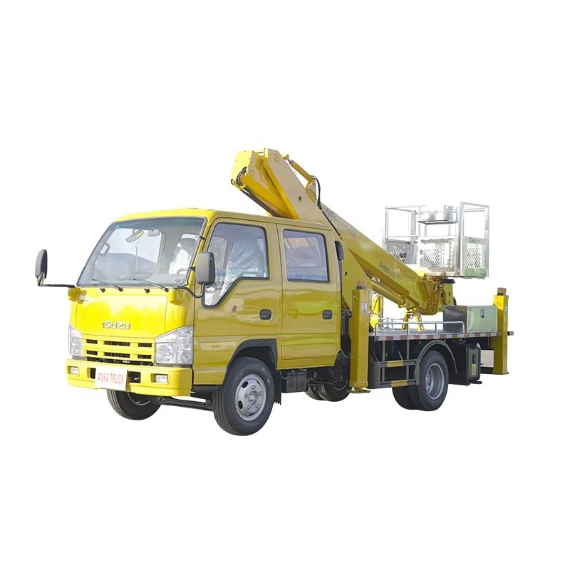 I SUZU ELF Double Rang&eacute;e Cabine A&eacute;rienne Camion De Seau D'ascenseur 14M 20M Hydra