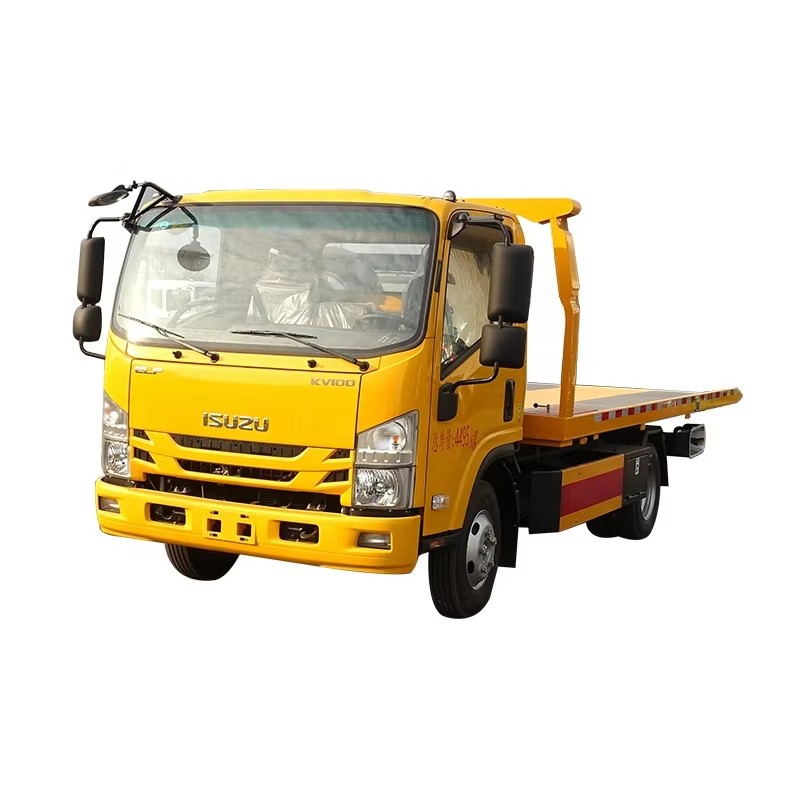 1SUZU ELF KV100 Camion De Remorquage &agrave; Plat 4x2 Camion De Sauvetage Routier &agrave; Vendre