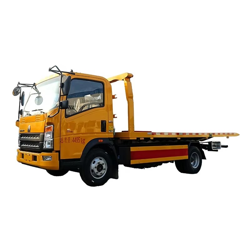 Howo 5 Tonnes Camion De Remorquage De Camion De Remorquage &agrave; Plat Plat 4x2 Camion De Remorqua