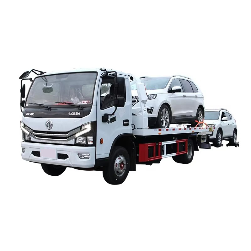 Dongfeng 4 Tonnes Camion De Remorquage &agrave; Lits Plats 4x2 Camion De Remorquage Routier Avec Tre