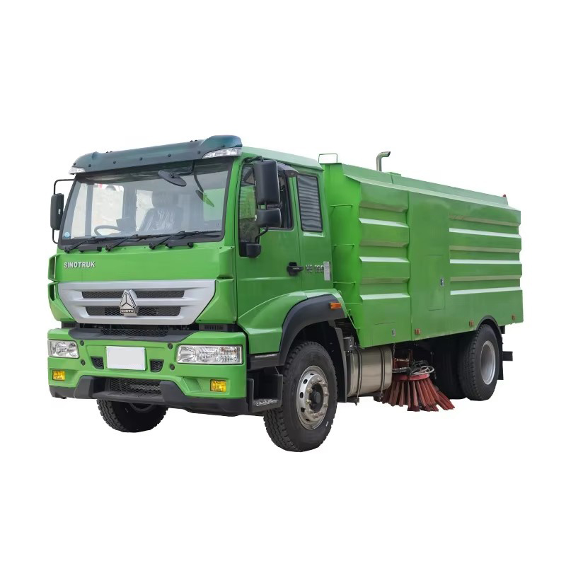 Howo 8000 Litres Camion De Nettoyage Routier &agrave; Haute Pression Pour La Rue De La Ville Et A