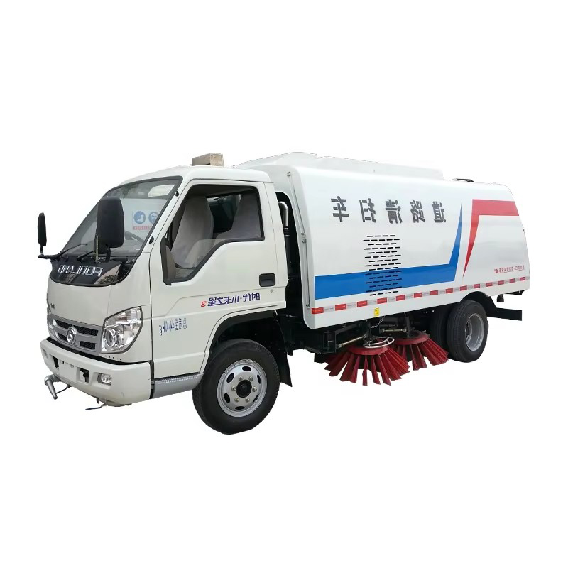 Foton 3000L Mini Vacuum Road Sweeper Truck Camion De Nettoyage De Rue Haute Pression Pour La Rue De 