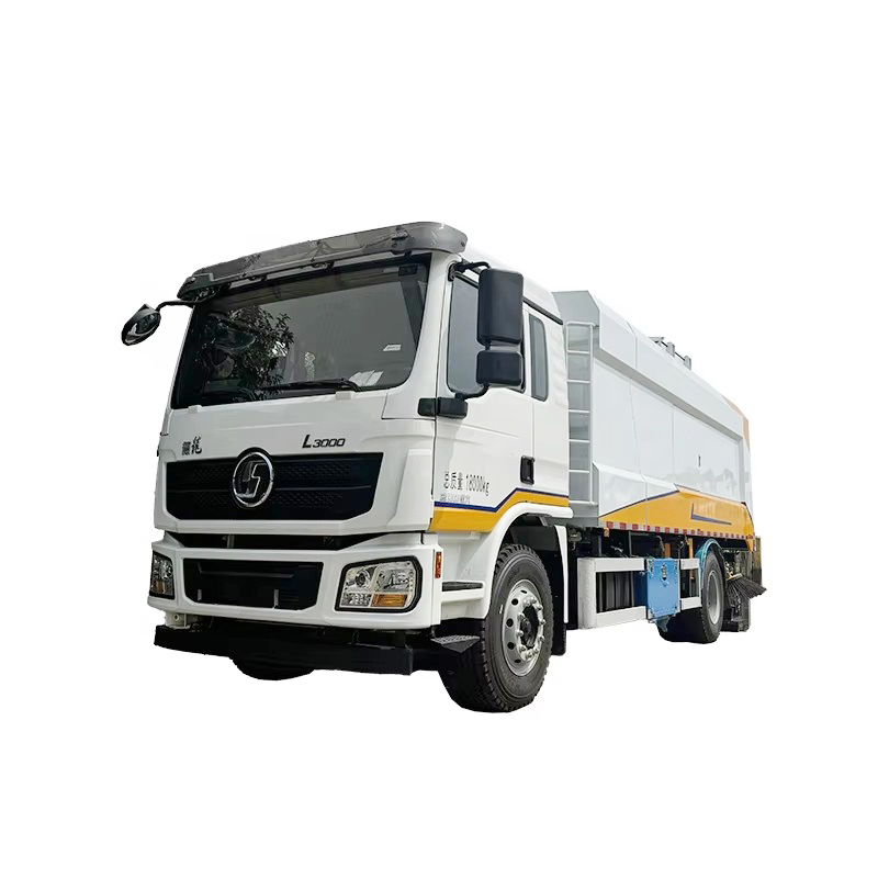 Shacman L3000 12000L Intelligence Vacuum Road Sweeper Truck Camion De Nettoyage De Rue Haute Pressio