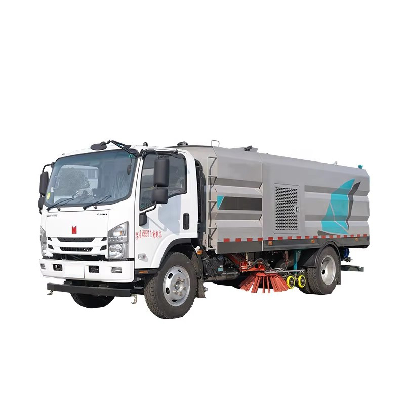 I SUZU Rue Balayage Camion Haute Pression 6CBM Vide Route Lavage Balayage Camion &agrave; Vendre