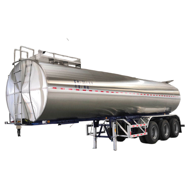 NOUVEAU Camion Semi-remorque De R&eacute;servoir De Lait En Acier Inoxydable De 35-50 M&egrave;tres 