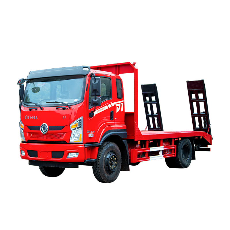 Dongfeng 4x2 Diesel 10 Tonnes Mini Camion Plat Camion Avec &eacute;chelle, Excavatrice, Chargement D