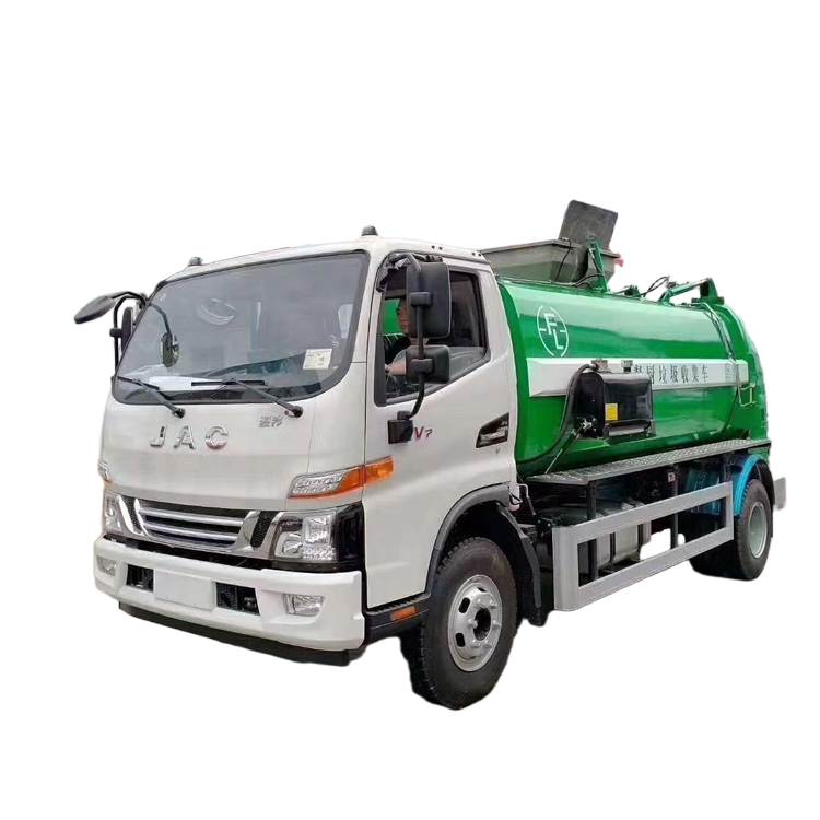 JAC &eacute;cologique 8-m&egrave;tre Cube Petite Cuisine D&eacute;chets Camion &agrave; Ordures Dies