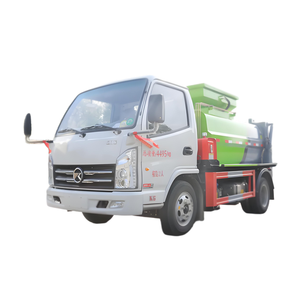 KAMA 5CBM Compact Diesel Food Waste Truck Pour Les Cantines Scolaires Et Les Restaurants De Rue Fact