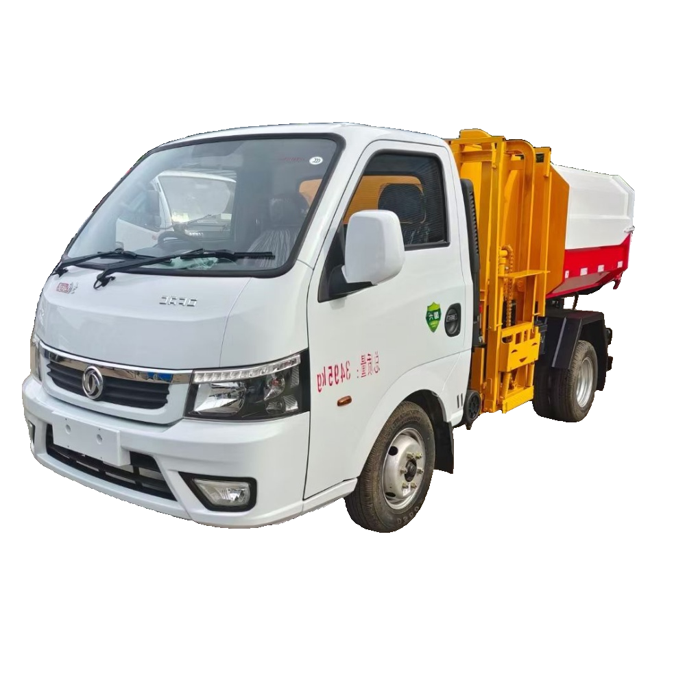 Dongfeng 5CBM Moteur Diesel Compact Chargement Lat&eacute;ral Compression Camion &agrave; Ordures Ma
