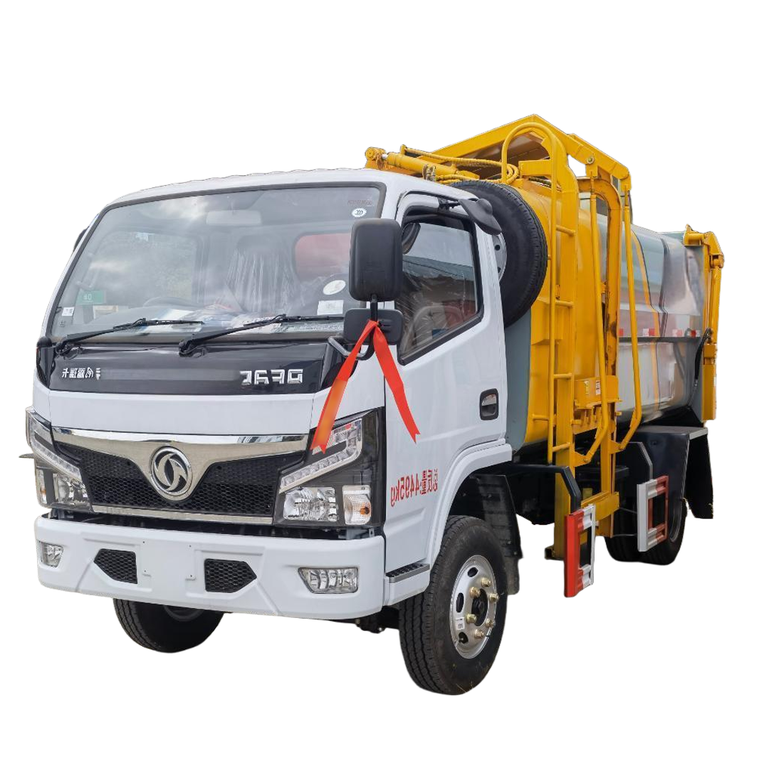 Dongfeng 5-Cbm Automatique Diesel Camion &agrave; Ordures 4x2 Roue D'entra&icirc;nement Usine-d