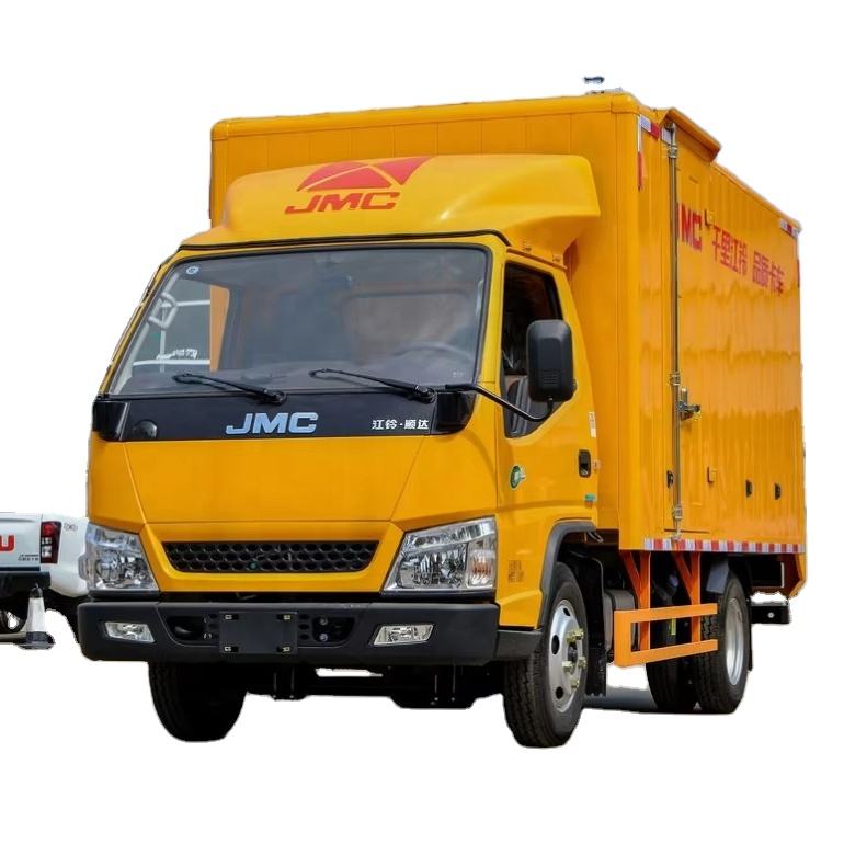 Nouveau Camion De Fret 4x2 JMC Van 3-5 Tonnes Camion De Bo&icirc;te Diesel Camion L&eacute;ger De Di