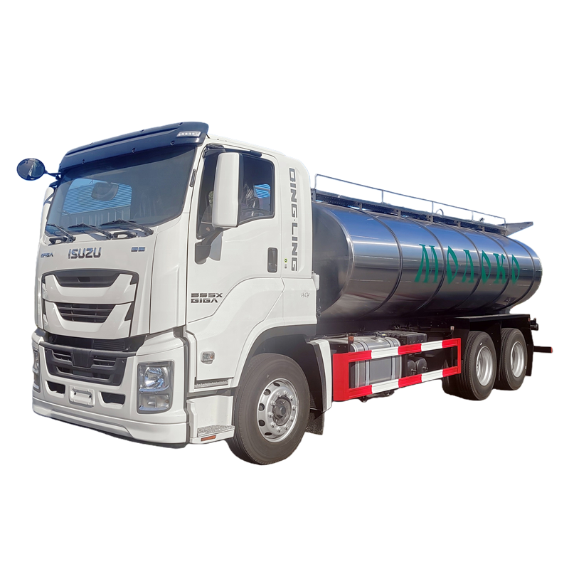 Brand New 1SUZU FVR 6X4 20000L Camion-citerne De Lait 304 Acier Inoxydable Lait Frais Bi&egrave;re E