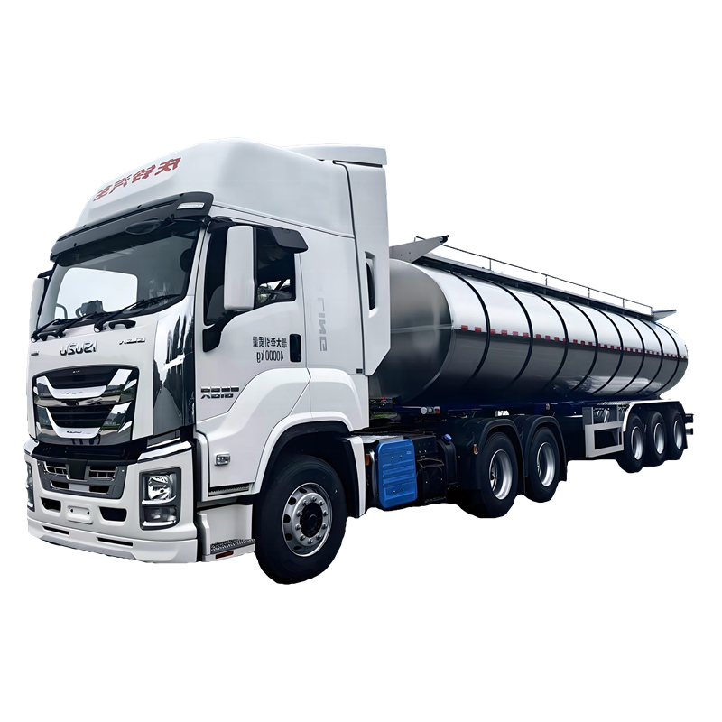 Nouveau Semi-remorque De Transport De Lait &agrave; Trois Essieux 30m&sup3; En Acier Inoxydable De Q