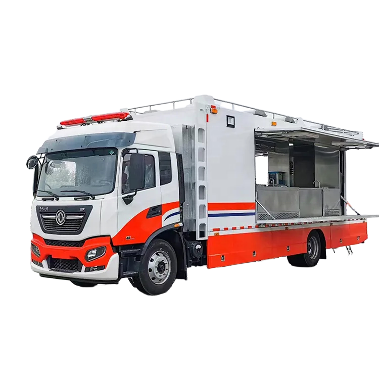 7m Remorque Longue Mobile Fast Food Camion Gros Camion Alimentaire Utilis&eacute; Pour La Vente Auto