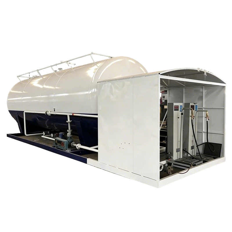 40000L 20Tons Station De Glissement De Navire-citerne De GPL Pour Le Gaz De Cuisson