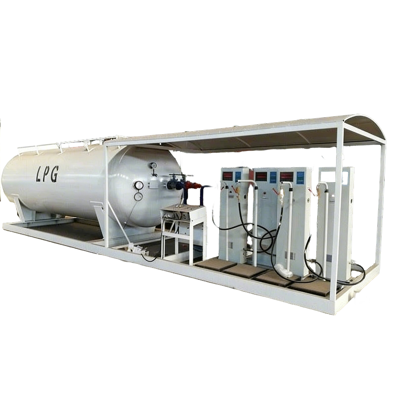15,000liters 7.5mt Cuisson Cylindre De Gaz Station De Glissement De R&eacute;servoir De Remplissage 