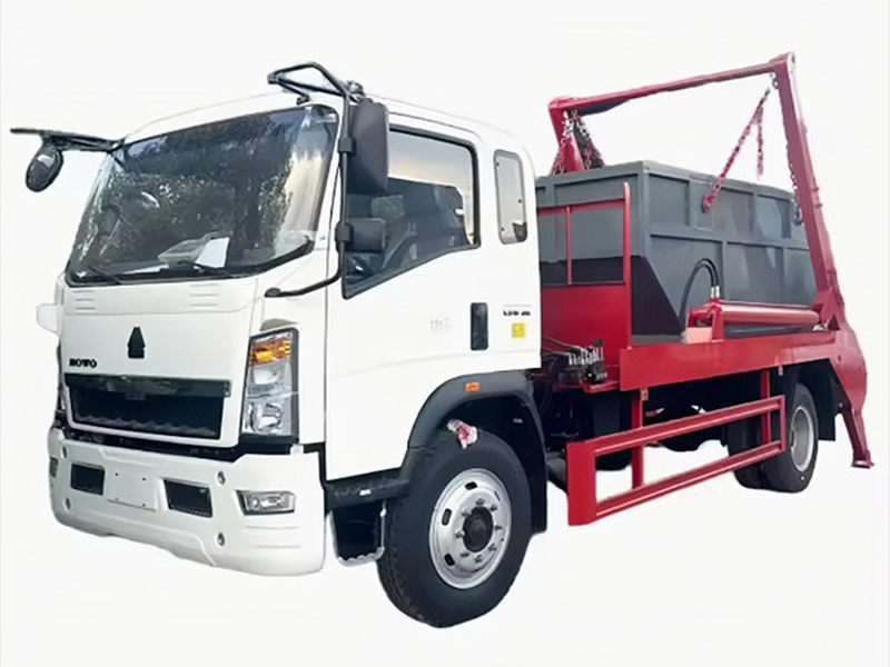 Sinotruk HOWO 2 Essieux Hydraulique Bras Basculant Camion &agrave; Ordures Avec Poubelle Scell&eacut