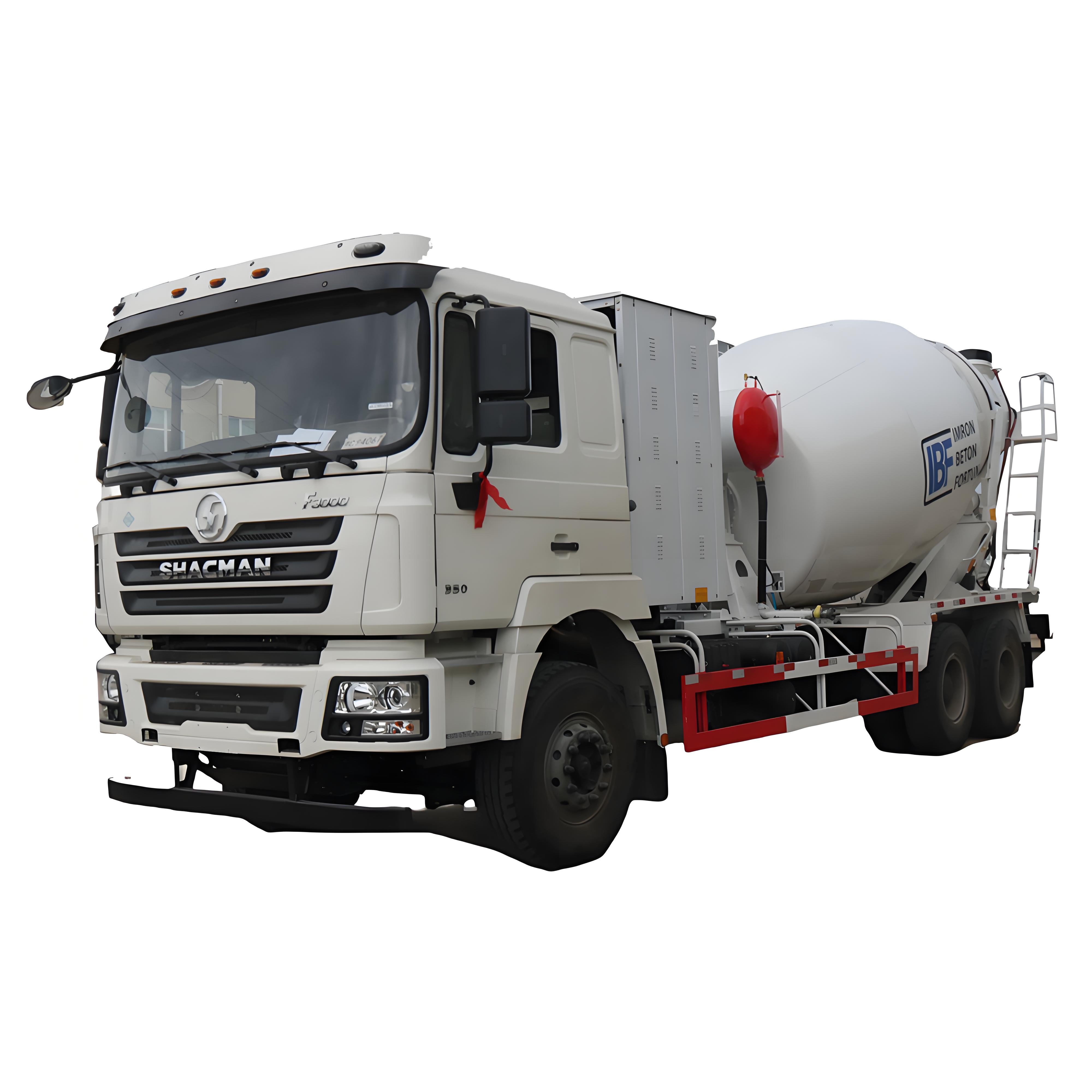 SHACMAN CNG Camion M&eacute;langeur De Ciment 8cbm 10 12 M&egrave;tres Cubes Mobile M&eacute;langeur