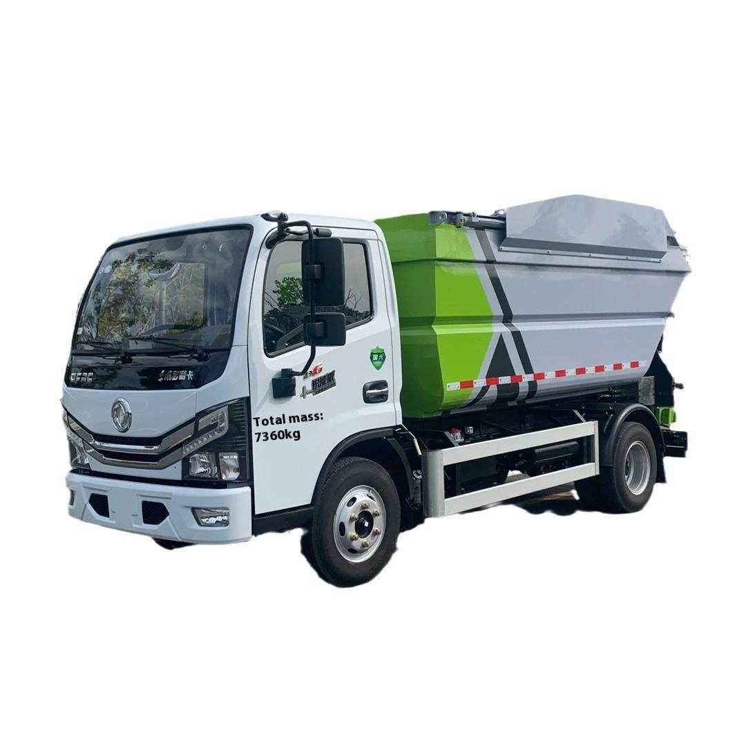 Dongfeng Auto-d&eacute;chargement Camion &agrave; Ordures Manuel De Chargement Arri&egrave;re 4x2 Fa