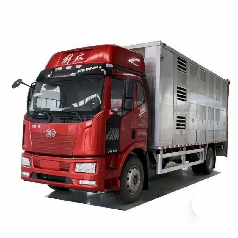 FAW Remorque De Transport De B&eacute;tail 4 * 2 4 * 4 6,8 M Camion De Transport De Volaille De Ferm